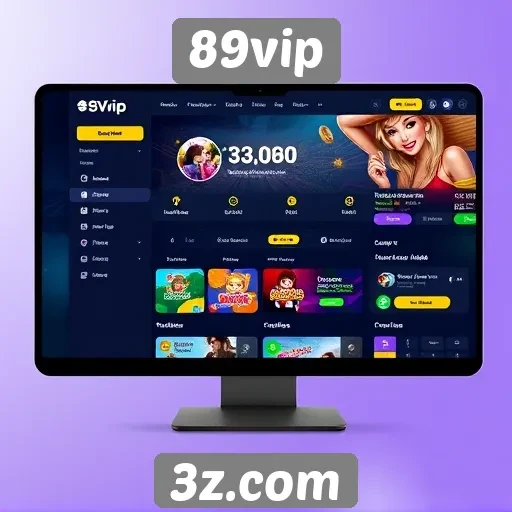 Interface de usuário do 89vip é intuitiva e acessível